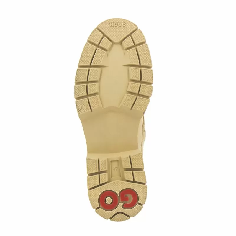 Дамски Лоуфър HUGO - 50529827 KRIS LOAFER MCRSD OPEN BEIGE