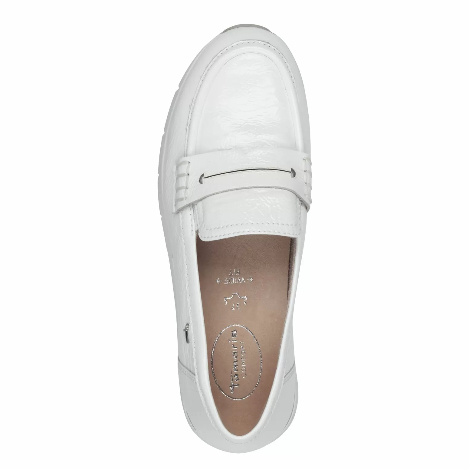 Дамски Мокасини Tamaris COMFORT - Tamaris COMFORT WHITE PATENT - Image 5