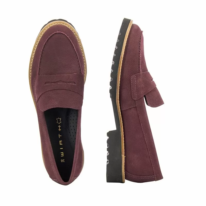 Дамски Мокасини WIRTH - 14352 KAMIK NOBUCK ITALO AMARONE