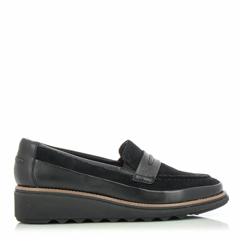 Дамски Обувки На Платформа CLARKS - 26174416 SHARON ASTER BLACK COMBI