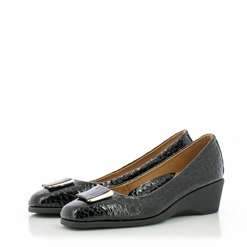 Дамски Обувки На Платформа VERONELLA - 25140128 BLACK CROCCO - Image 5