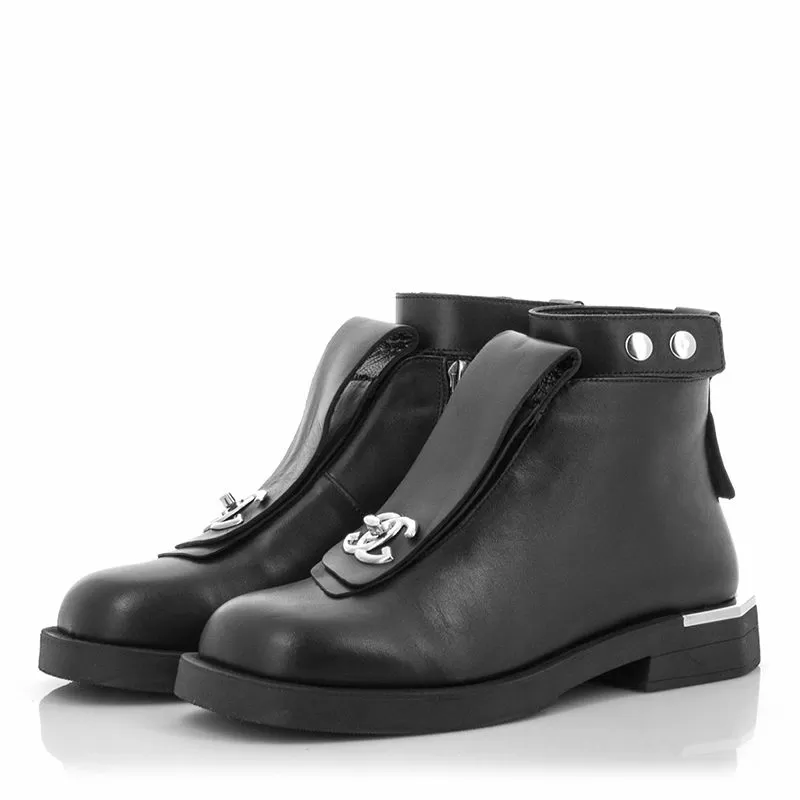 Дамски Равни Боти CARLO FABIANI - 269-1072 BLACK - Image 5