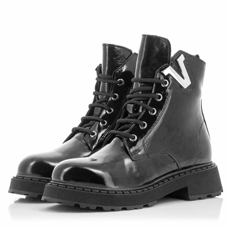 Дамски Равни Боти CARLO FABIANI - 452-1710 BLACK - Image 5