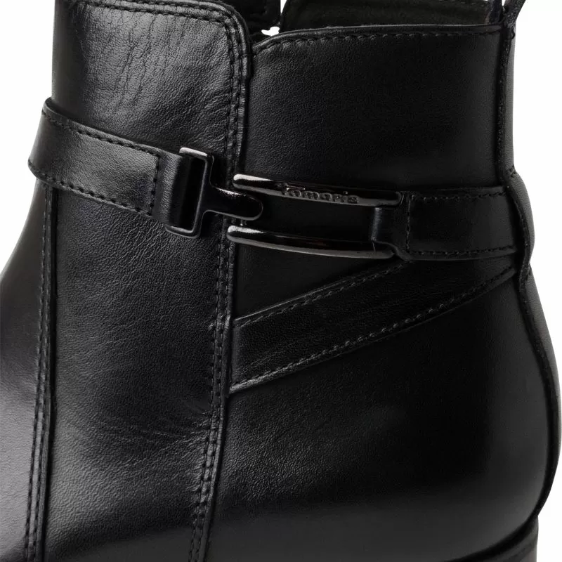 Дамски Равни Боти TAMARIS - 1-25031-43-003 BLACK LEATHER - Image 6