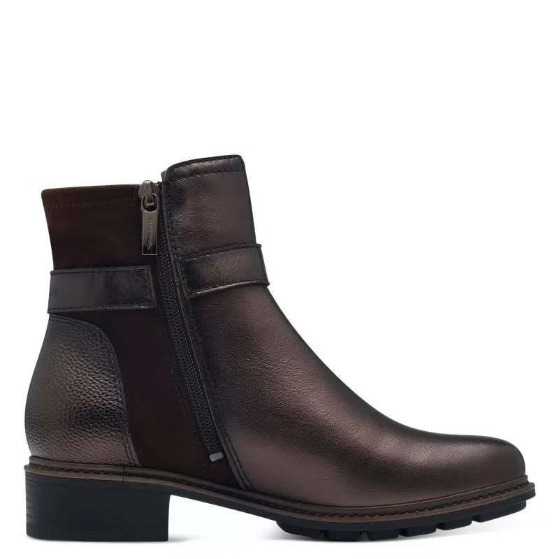 Дамски Равни Боти TAMARIS - 1-25425-43-351 MOCCA METALL.