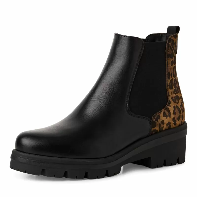 Дамски Равни Боти TAMARIS - 1-25446-43-098 BLACK COMB