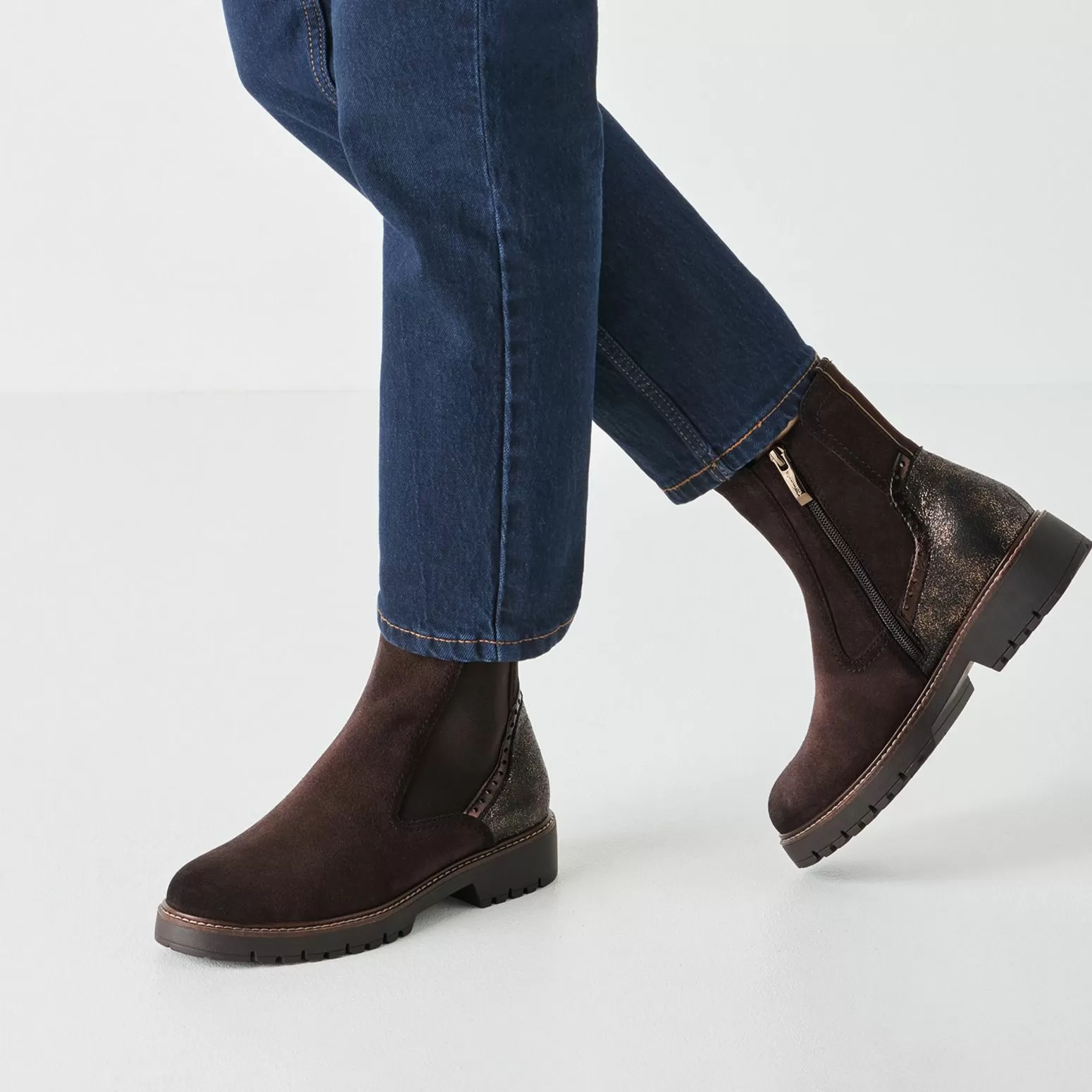 Дамски Равни Боти TAMARIS - 1-25466-45-304 MOCCA - Image 7