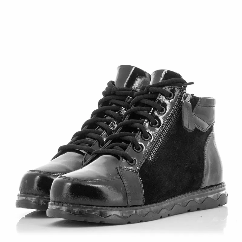 Дамски Равни Боти VERONELLA - 84 ARANCA BLACK PATENT - Image 5