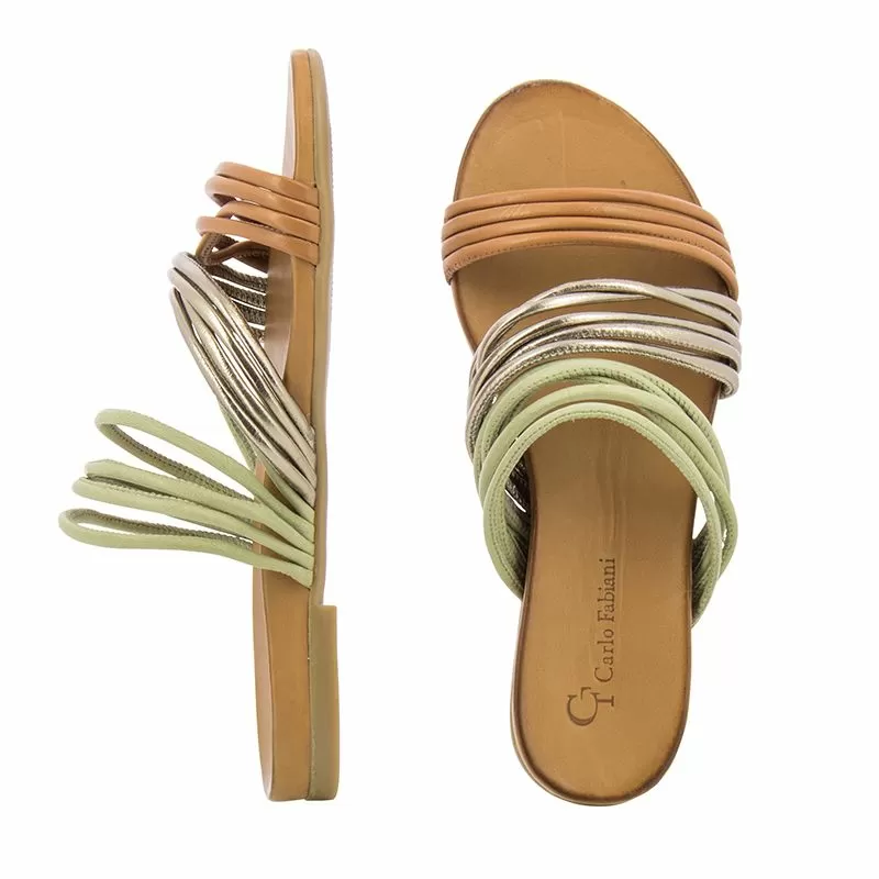 Дамски Равни Чехли CARLO FABIANI - 030-02-1425 SCORPION-COCONUT - Image 5