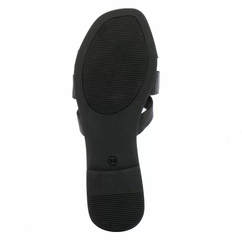 Дамски Равни Чехли CARLO FABIANI - 030-13-1-2224 BLACK KROKO