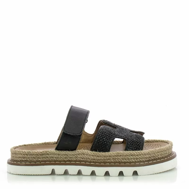 Дамски Равни Чехли CARLO FABIANI - 229-122 BLACK/BEIGE