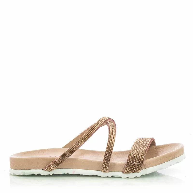 Дамски Равни Чехли CARLO FABIANI - 57766-OLD розов