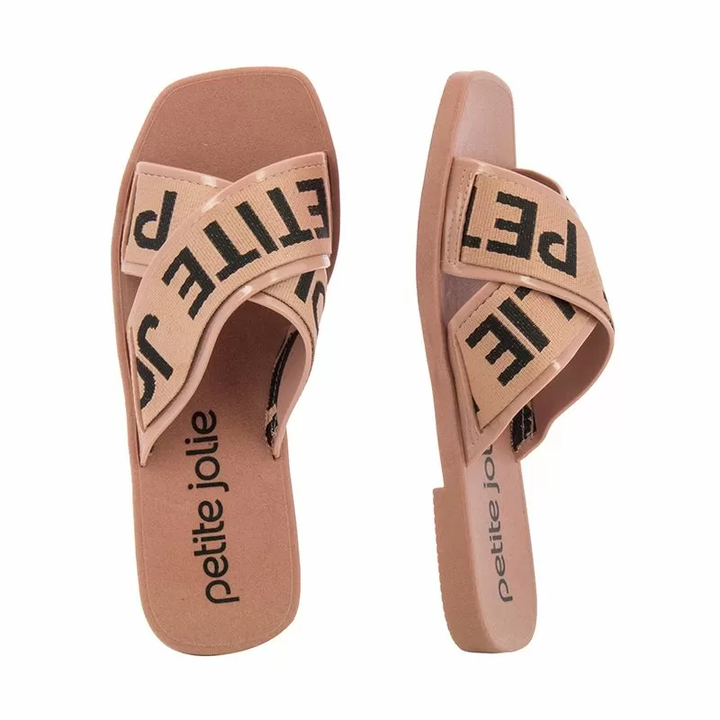 Дамски Равни Чехли  PETITE JOLIE - PJ6437 ROSE/BLACK