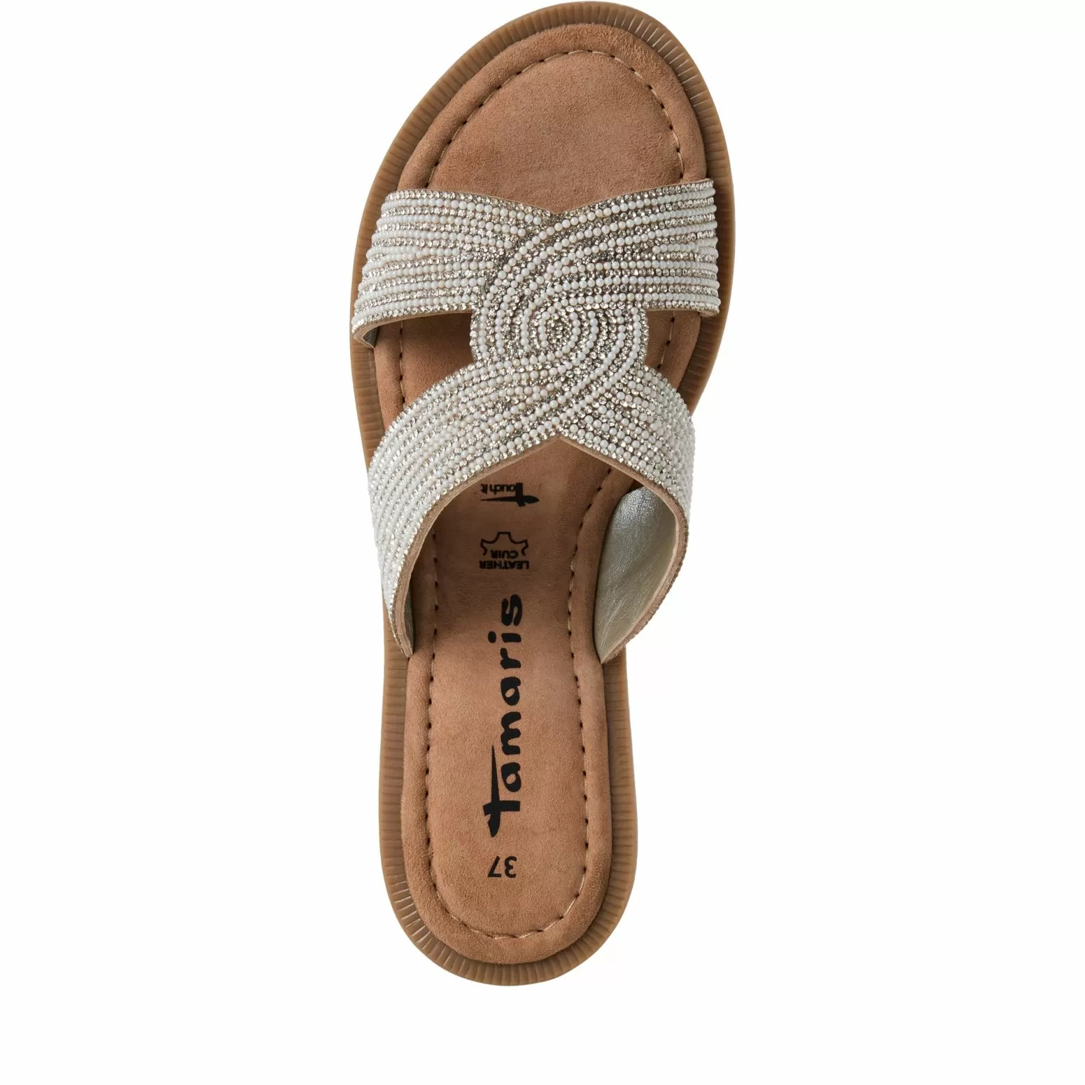 Дамски Равни Чехли TAMARIS - 1-27113-42-919 SILVER GLAM - Image 5