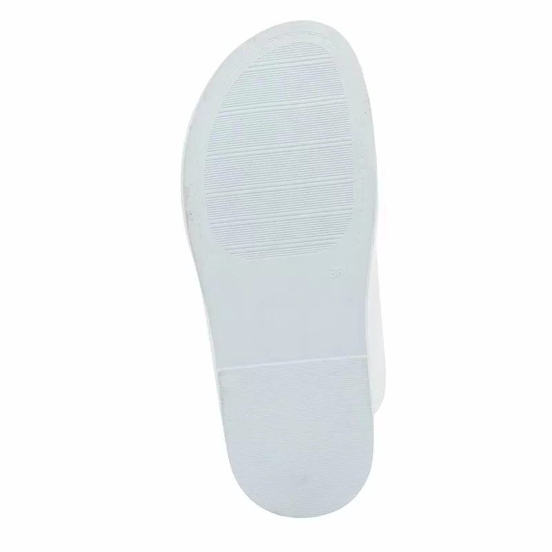 Дамски равни чехли VERANO - 030.24.059 ALL WHITE