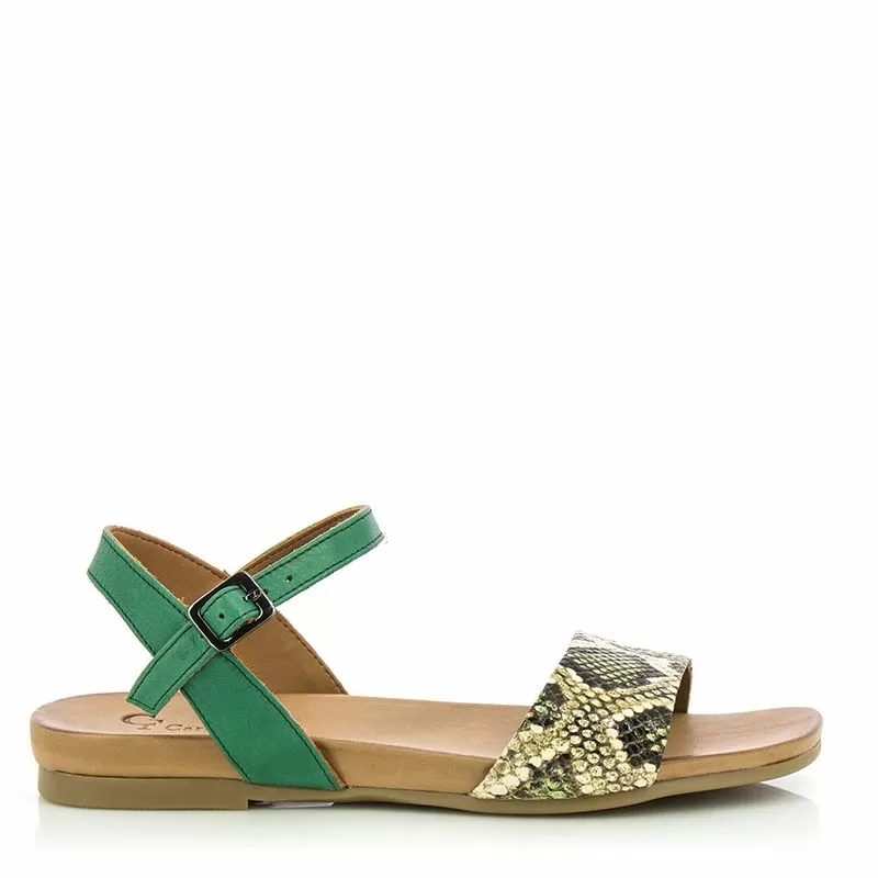 Дамски Равни Сандали  CARLO FABIANI - 030-13-1-1432  GREEN-ASTRO