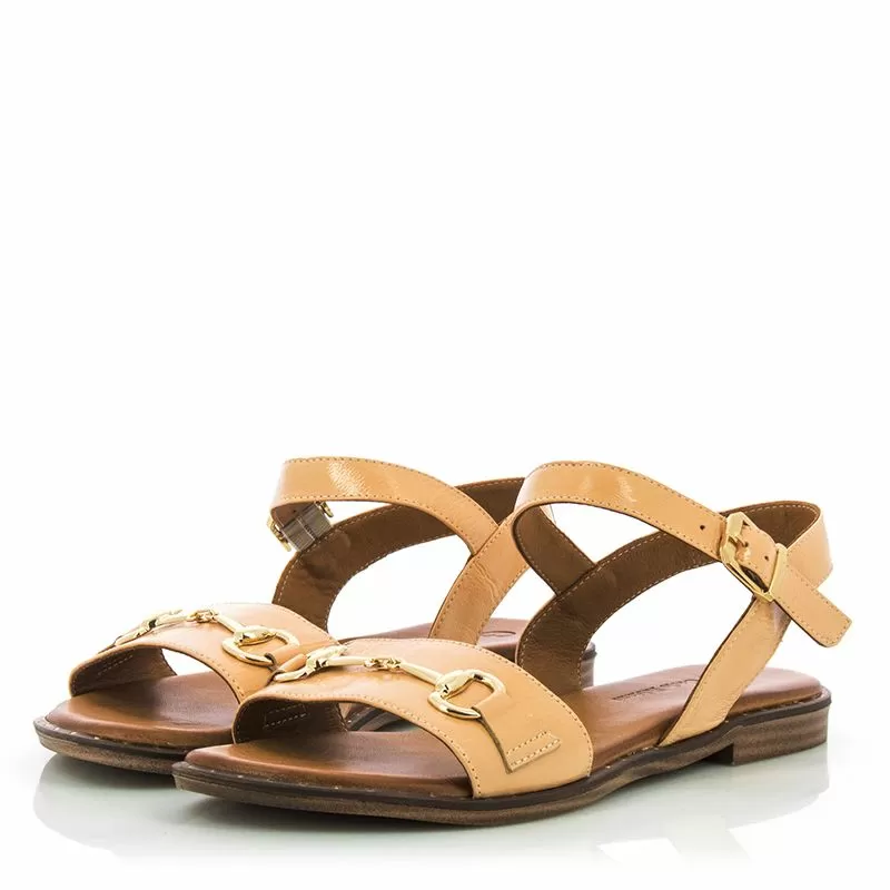 Дамски Равни Сандали CARLO FABIANI - 030-51-2662 SUZZA CAMEL PATENT - Image 5