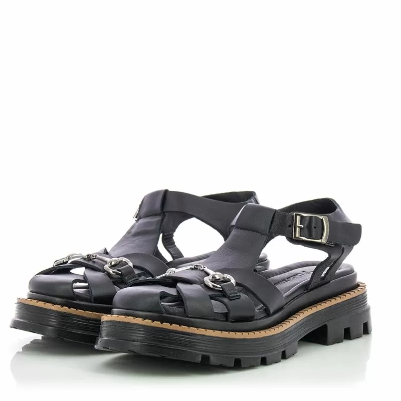 Дамски Равни Сандали CARLO FABIANI - 182-061 BARCA BLACK - Image 5