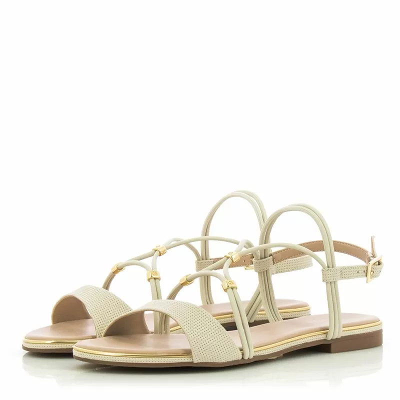 Дамски Равни Сандали LUZ DA LUA - 54870040 PANNA/PANNA - Image 5