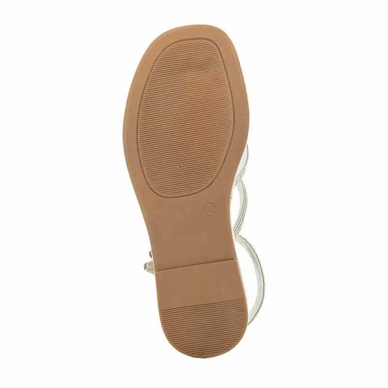 Дамски Равни Сандали ONAKO - 2369  ALL METALIC SILVER