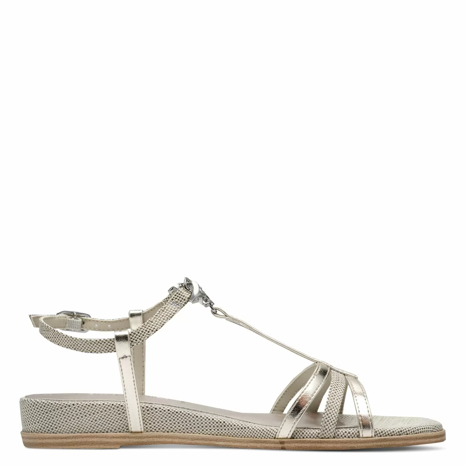 Дамски Равни Сандали  TAMARIS - 1-28141-44-971 PLATINUM COMB