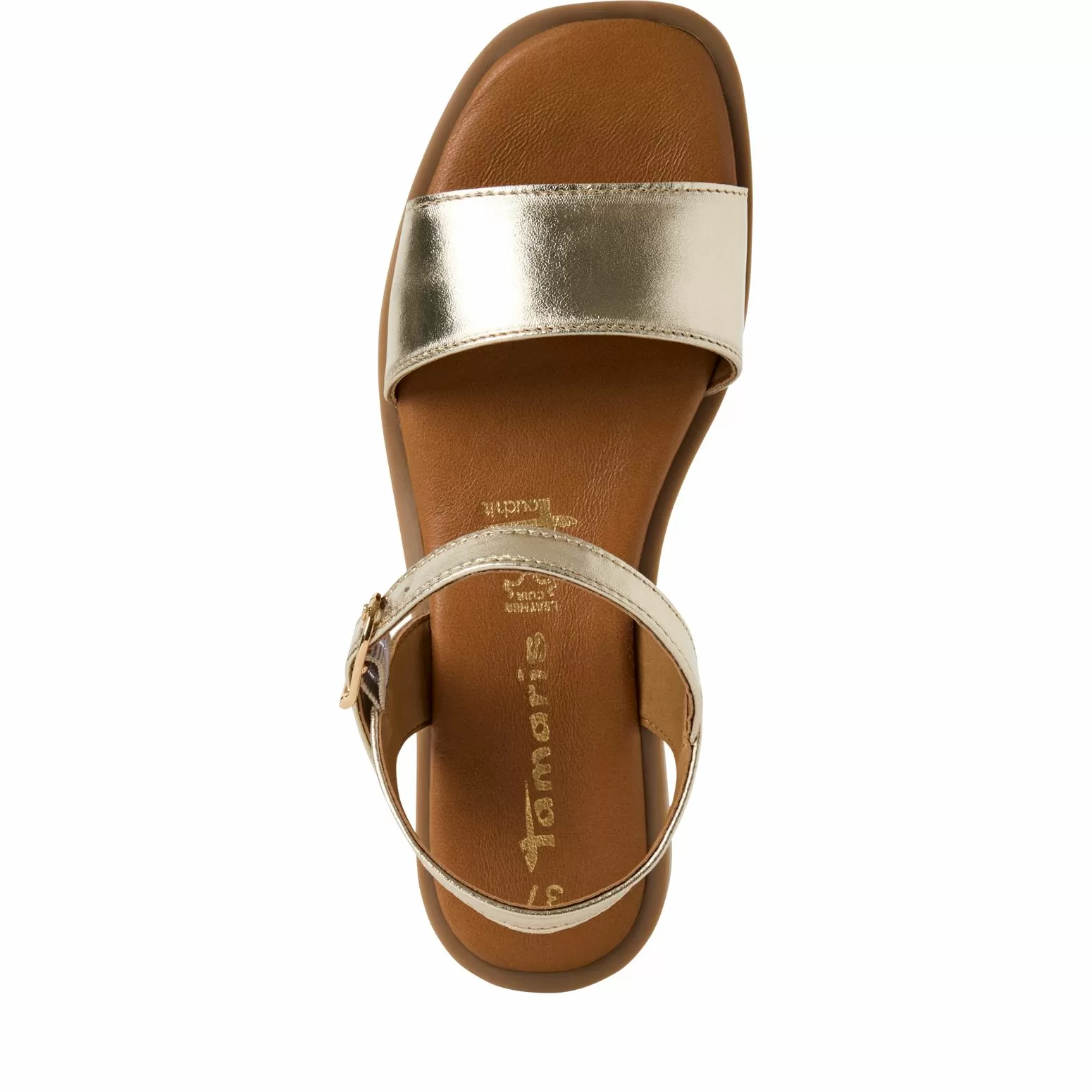 Дамски Равни Сандали TAMARIS - 1-28160-42-965 LIGHT GOLD MET - Image 5