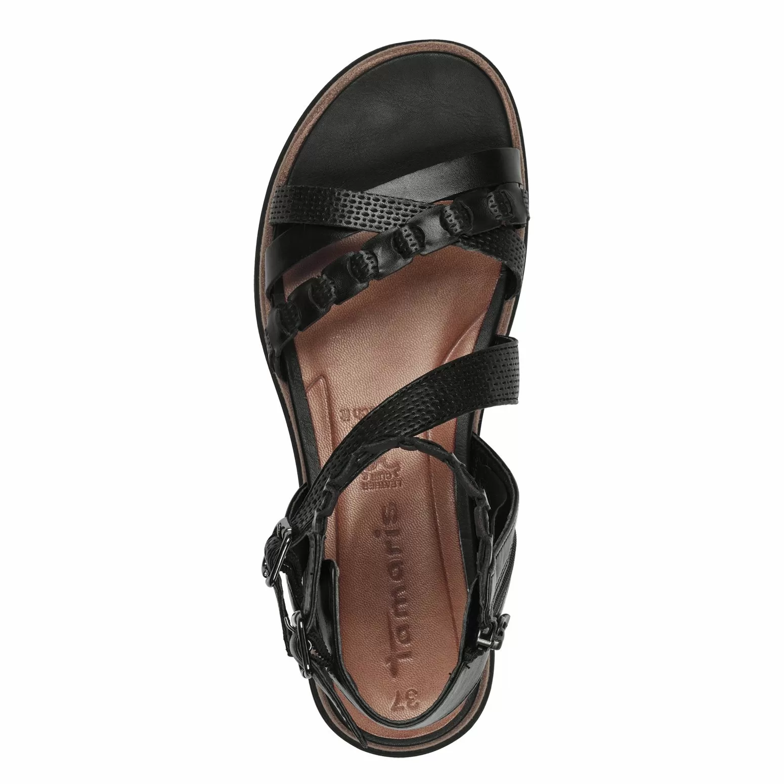 Дамски Равни Сандали TAMARIS - 1-28210-44-001 BLACK - Image 6