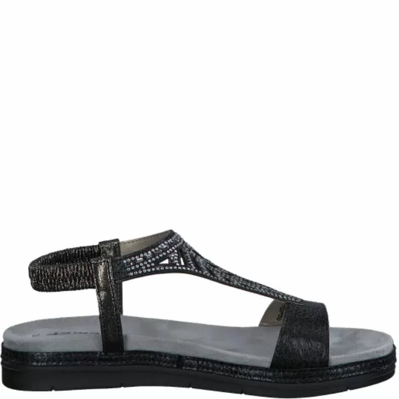 Дамски Равни Сандали TAMARIS - 1-28247-42-001 BLACK