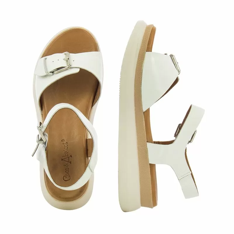 Дамски Сандали На Платформа COCO ABRICOT - V2739D BLANC