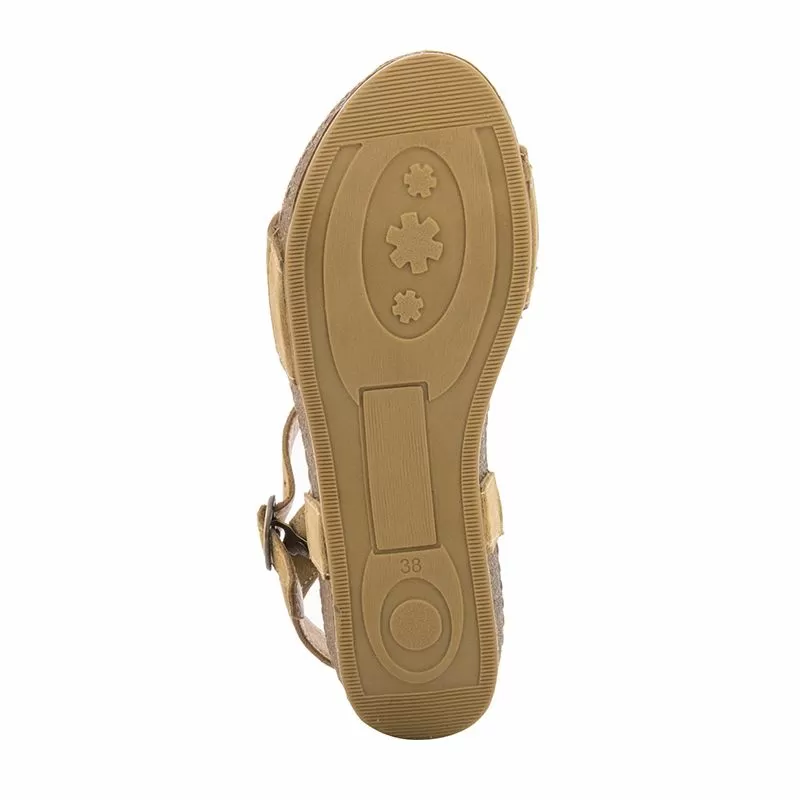 Дамски Сандали На Платформа  COCONUT - 184.1989  TAN SUED