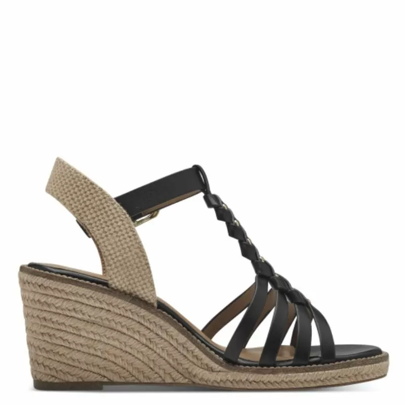 Дамски Сандали На Платформа TAMARIS - 1-28042-42-001 BLACK