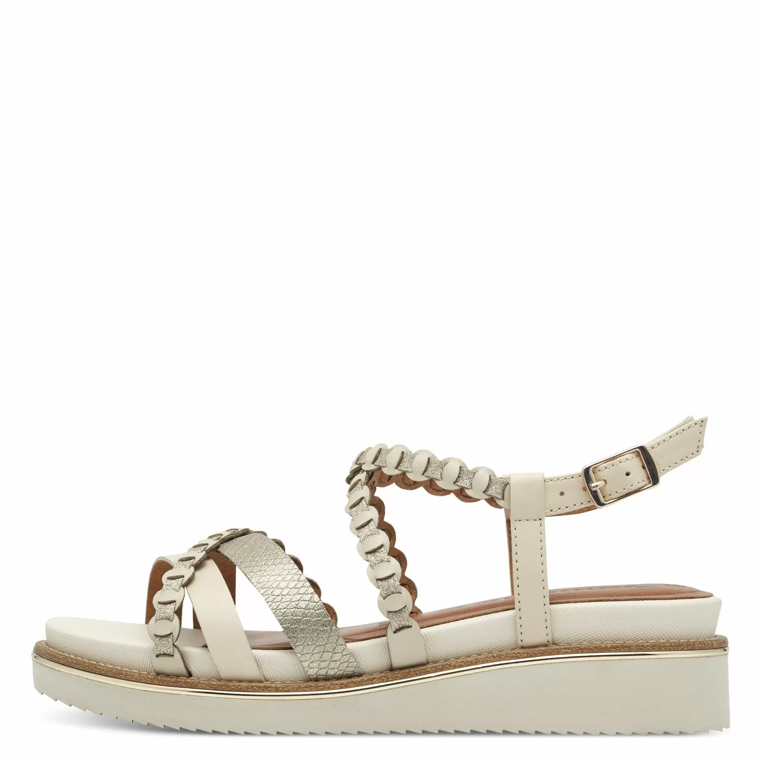 Дамски Сандали На Платформа TAMARIS - 1-28207-44-418 IVORY