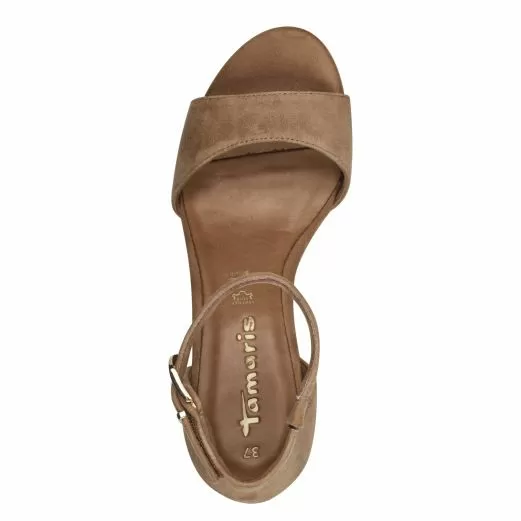 Дамски Сандали На Платформа TAMARIS - 1-28331-42-310 CAMEL