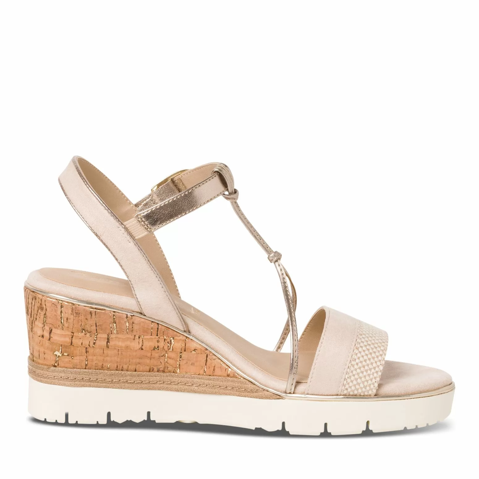 Дамски Сандали На Платформа TAMARIS - 1-28361-42-402 BEIGE COMB