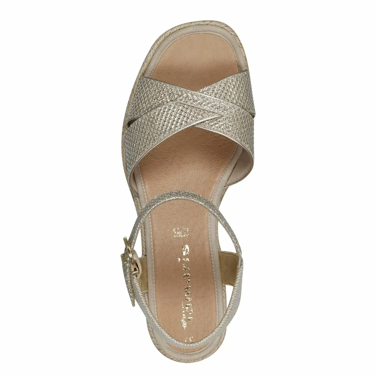 Дамски Сандали На Платформа TAMARIS - 1-28367-42-967 LT.GOLD GLAM - Image 5