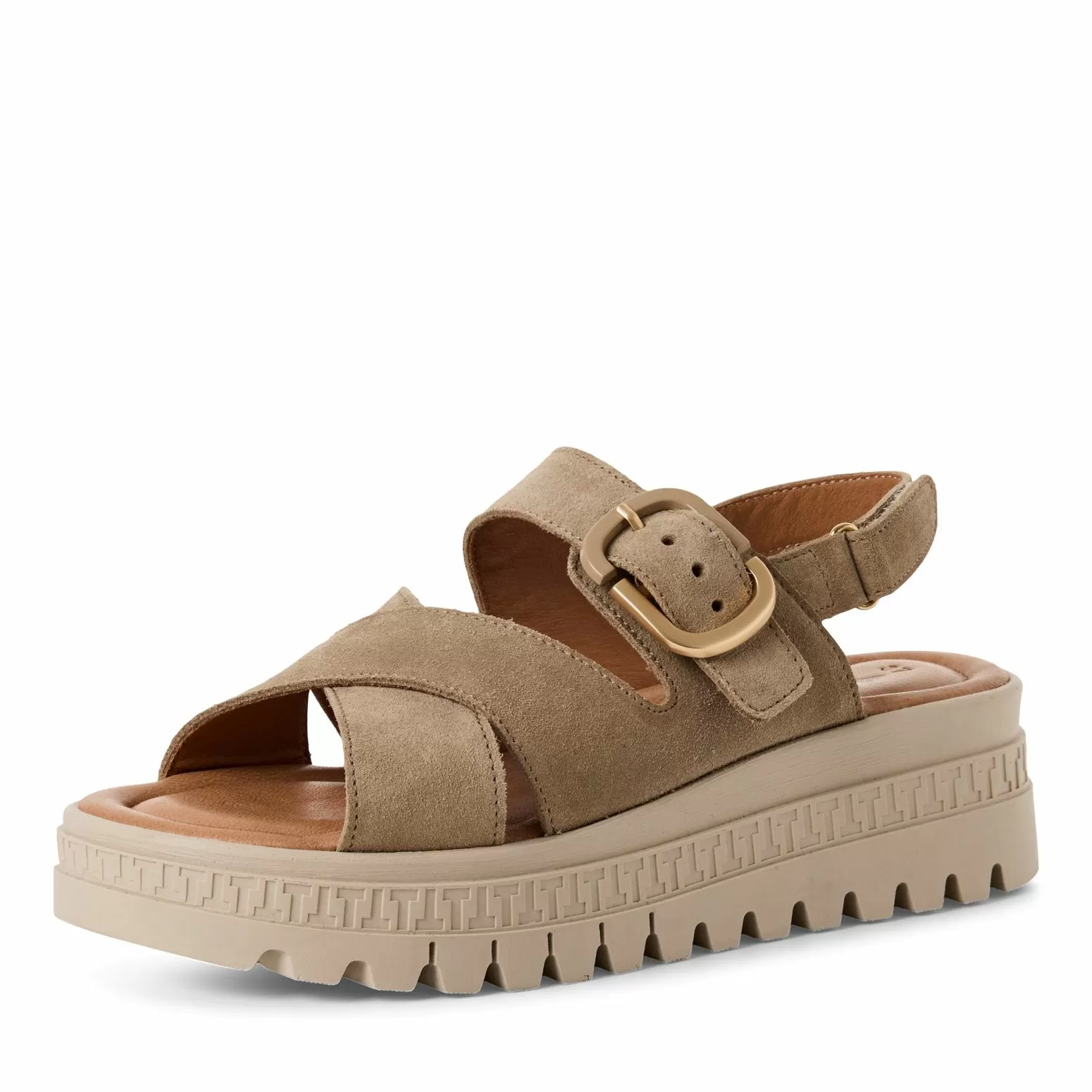 Дамски Сандали На Платформа TAMARIS - 1-28704-44-341 TAUPE