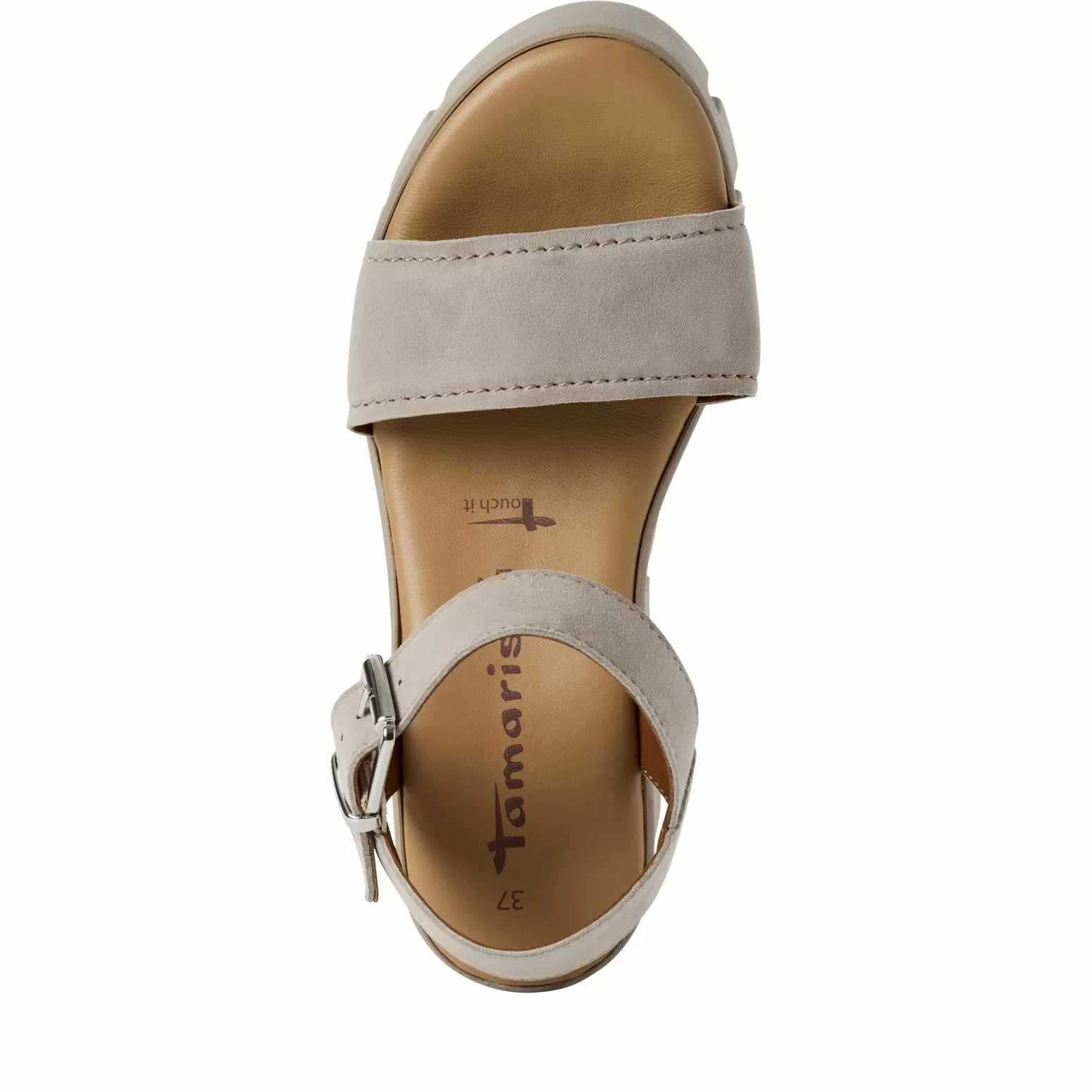 Дамски Сандали На Платформа TAMARIS - 1-28712-42-378 TAUPE SUEDE - Image 5