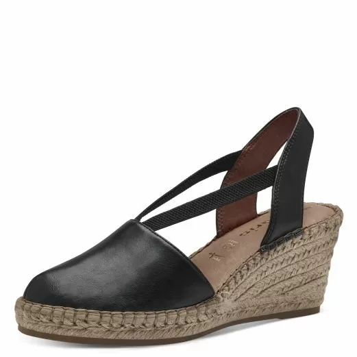 Дамски Сандали На Платформа TAMARIS - 1-29624-42-001 BLACK