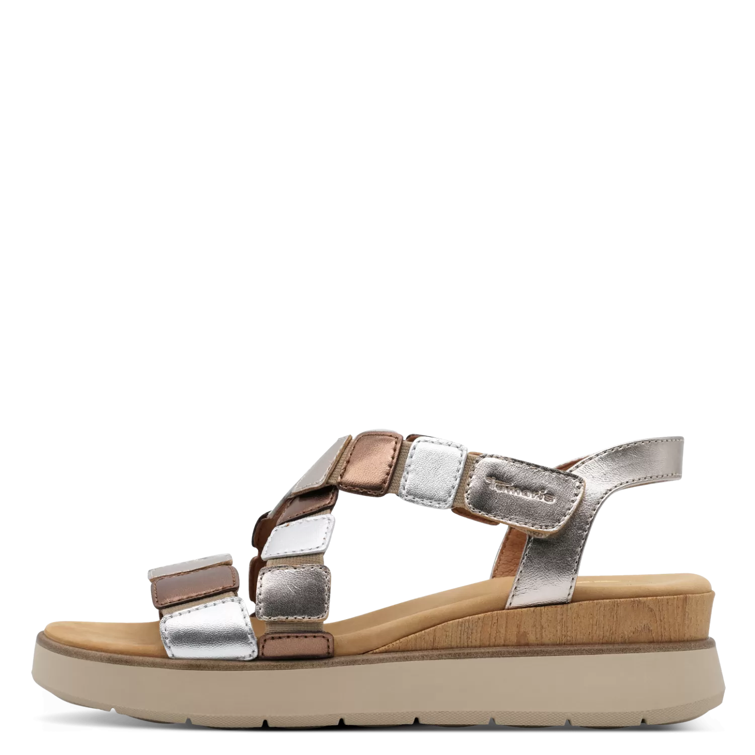 Дамски Сандали На Платформа Tamaris COMFORT - Tamaris COMFORT METALLIC COMB