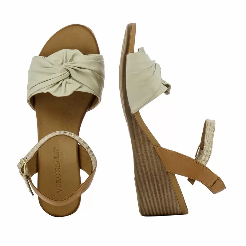 Дамски Сандали На Платформа VERONELLA - 030-88-1411 COCONUT-TEXAS GOLD