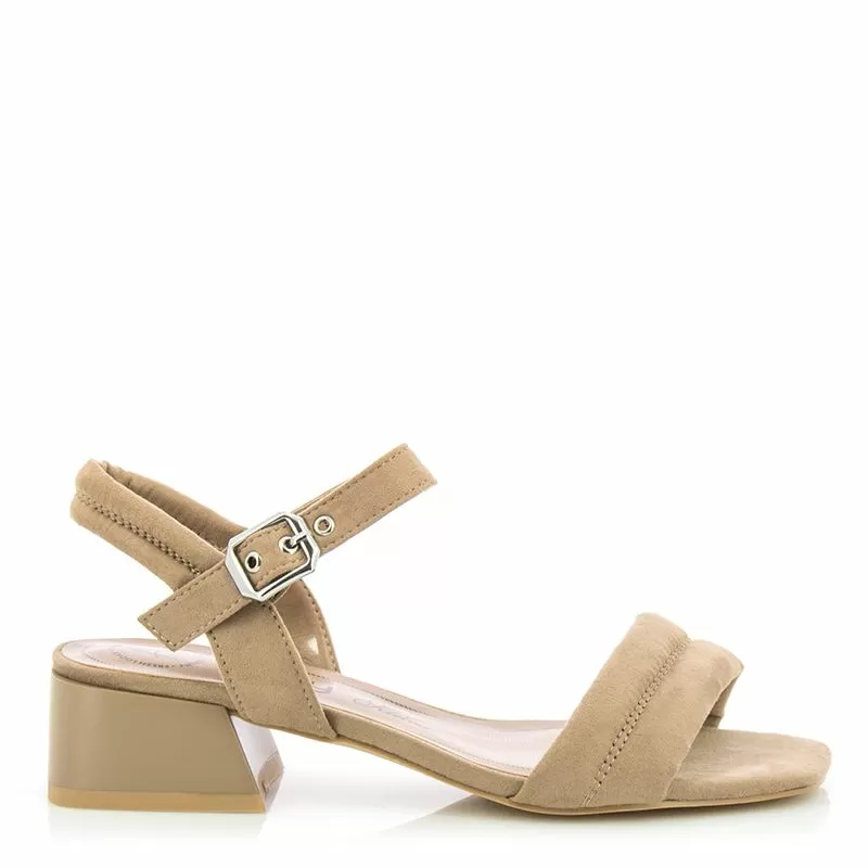 Дамски Сандали На Ток BETSY - 927037/09-05E DARK BEIGE