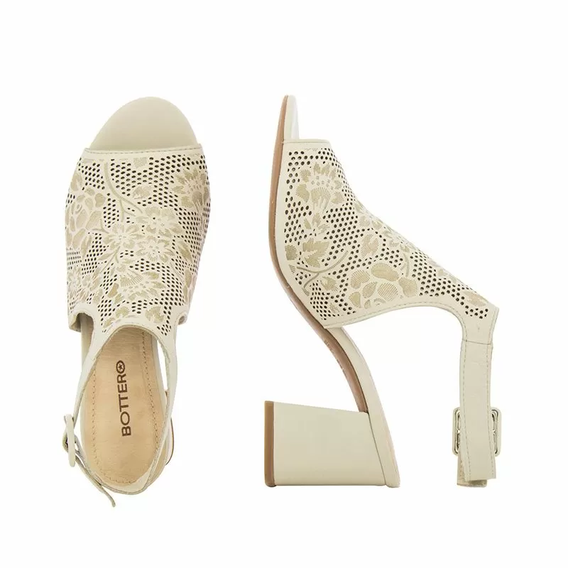 Дамски Сандали На Ток BOTTERO - 358304 OFF WHITE