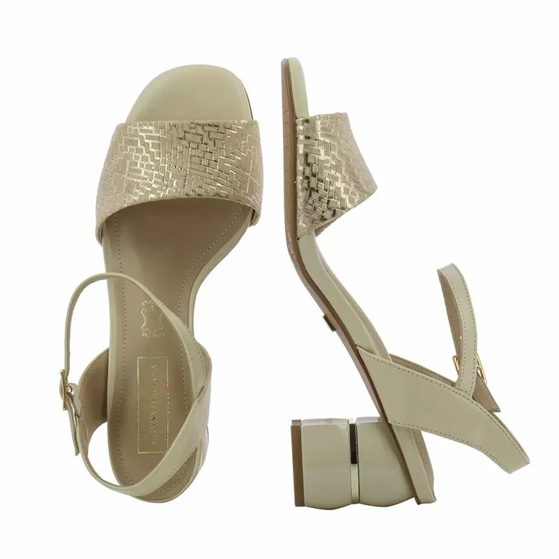 Дамски Сандали На Ток DONNA ITALIANA - 10064-516-847X MANILLA PORCELANA