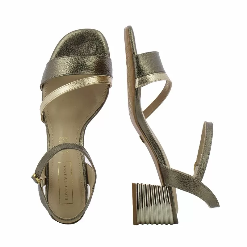 Дамски Сандали На Ток DONNA ITALIANA - 11552-766-860X COMO METAL CHROME