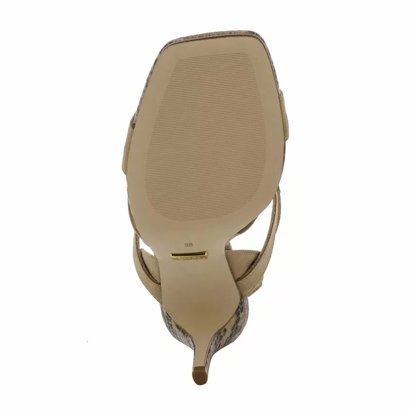 Дамски Сандали На Ток DONNA ITALIANA - 11604-619-508 PISA NEW  WARM TAUPE