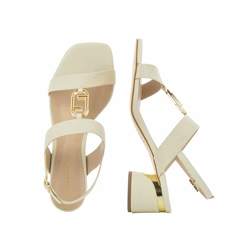 Дамски Сандали На Ток LUZ DA LUA - 80060017 PANNA/PANNA