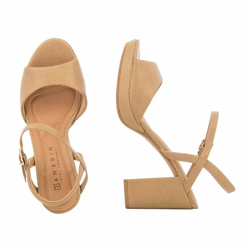 Дамски Сандали На Ток RAMARIM - 2333221 CAQUI