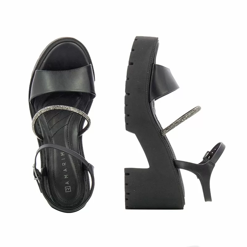 Дамски Сандали На Ток RAMARIM - 2354225 BLACK/GRAPHITE