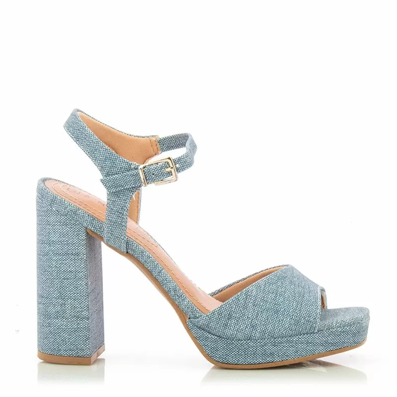 Дамски Сандали На Ток RAMARIM - 2357205 BLUE