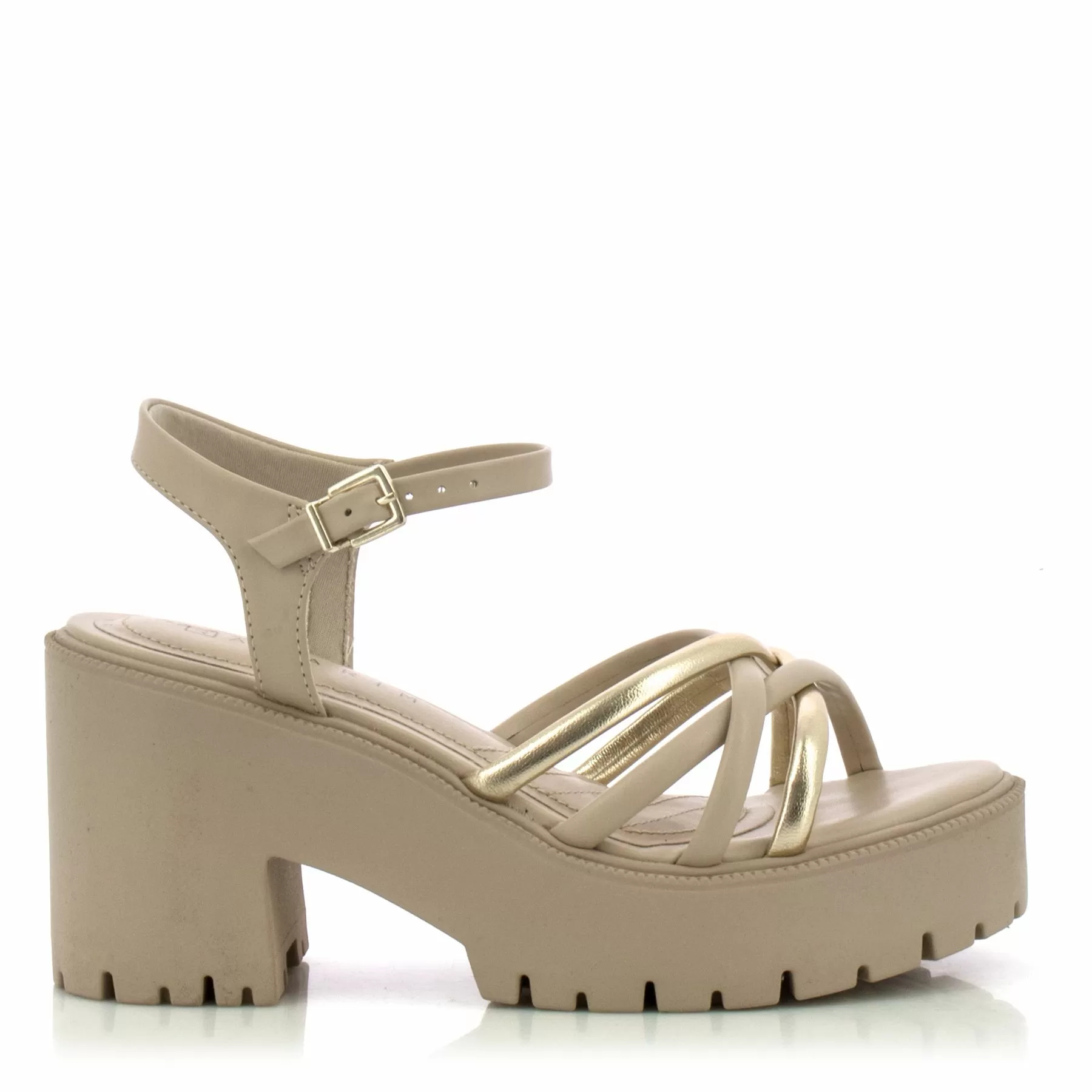 Дамски Сандали На Ток RAMARIM - 2454203 GOLD/ALMOND